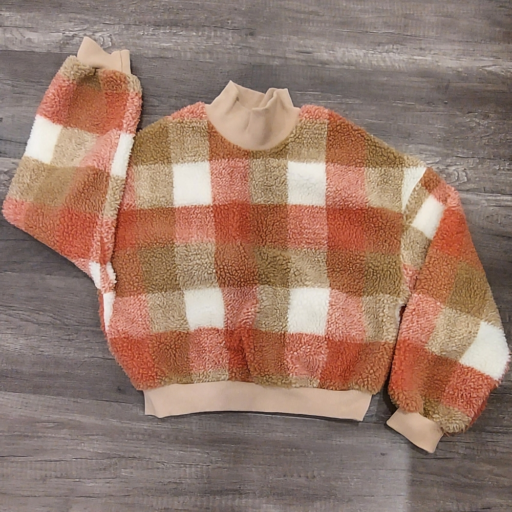 Plaid Teddy Sweater